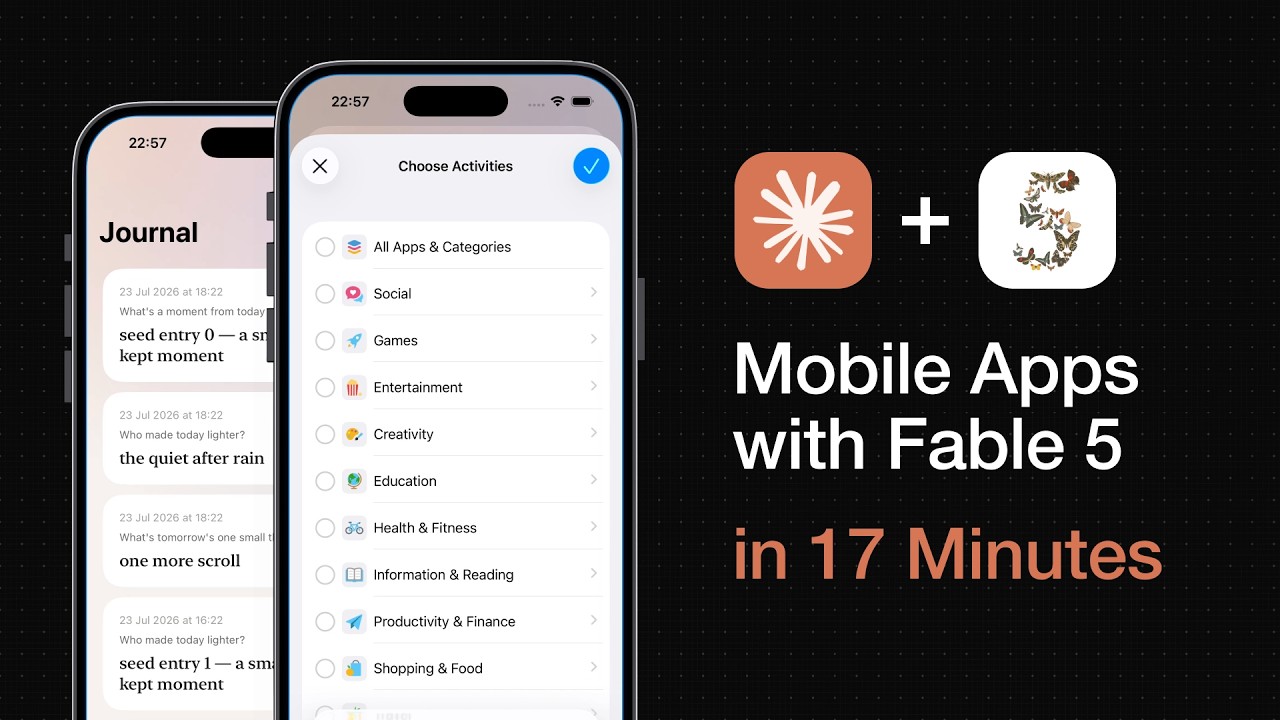 НОВЫЙ способ создания мобильных приложений с помощью Claude Code и Fable 5 (симулятор iOS)