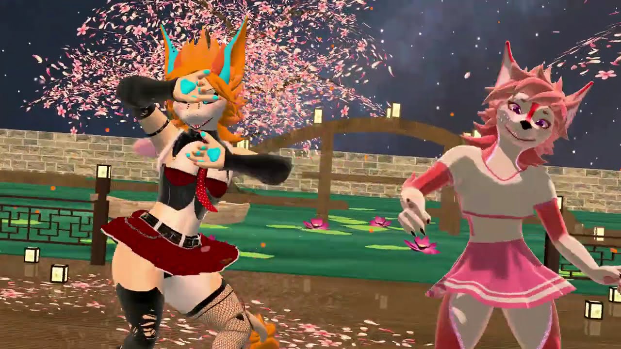 Furry Dance MMD VRCHAT "Gohgo - Kiss Kitsune"