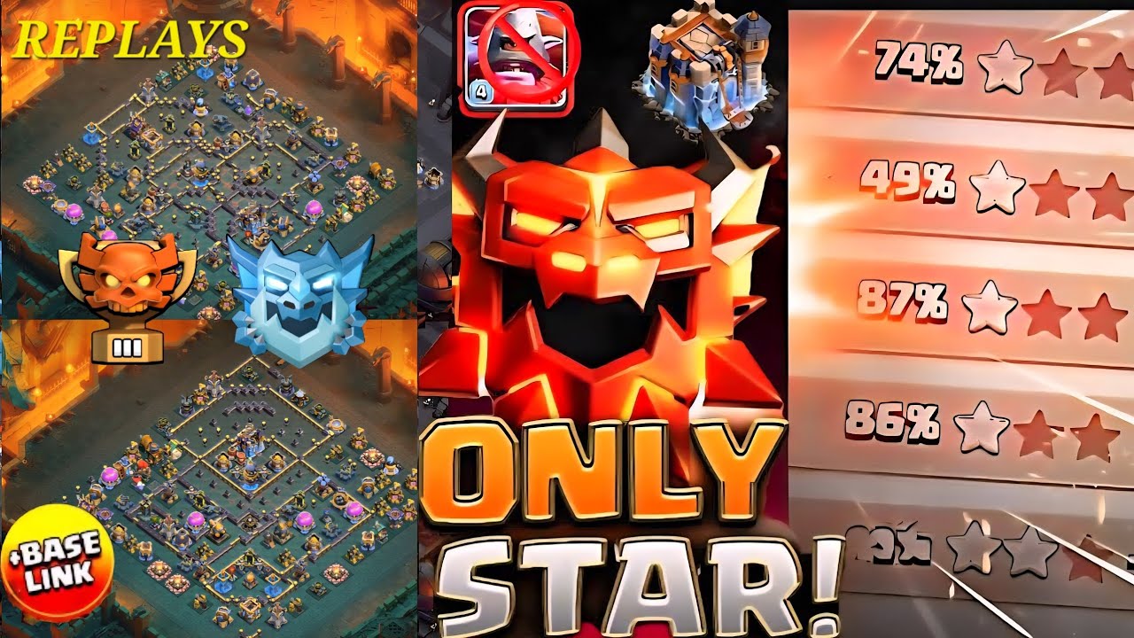 Top 3 1 Star Machine TH18 Legend & Ranked Mode Bases Anti-Thrower - Anti-All Meta Pushing Layout#coc