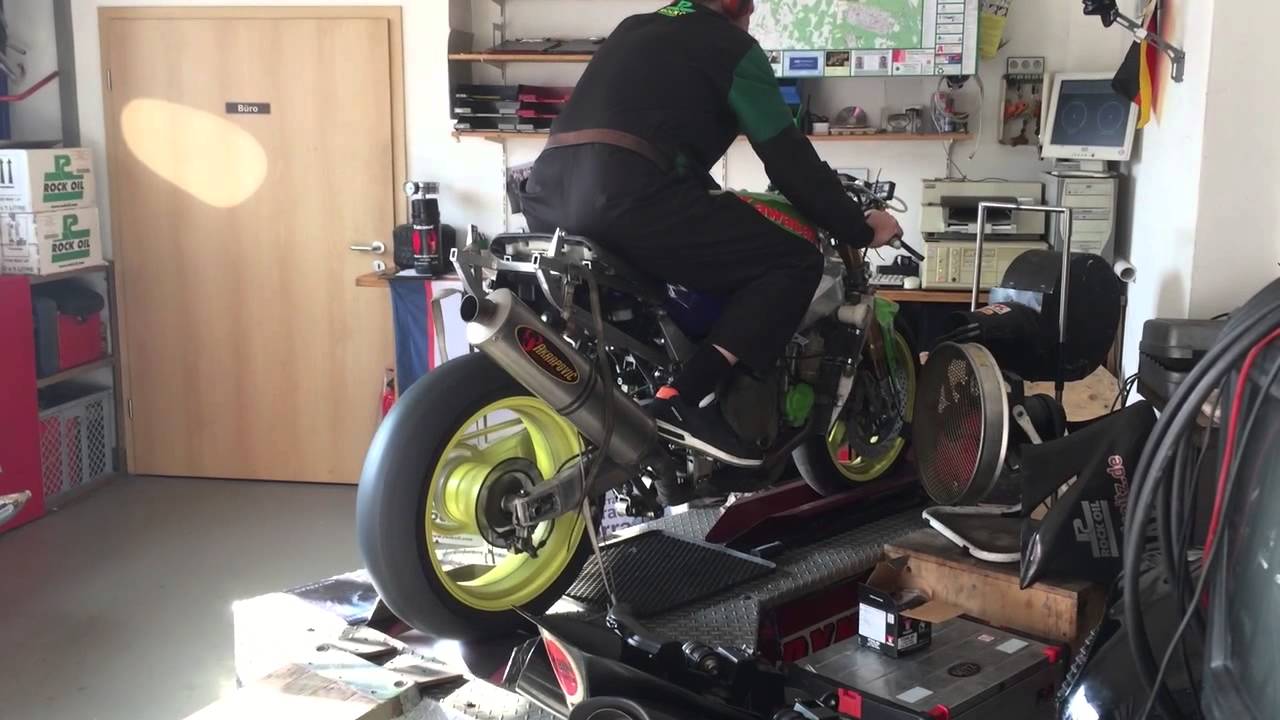 Kawasaki zx7rr 750N Prüfstand, on Dyno