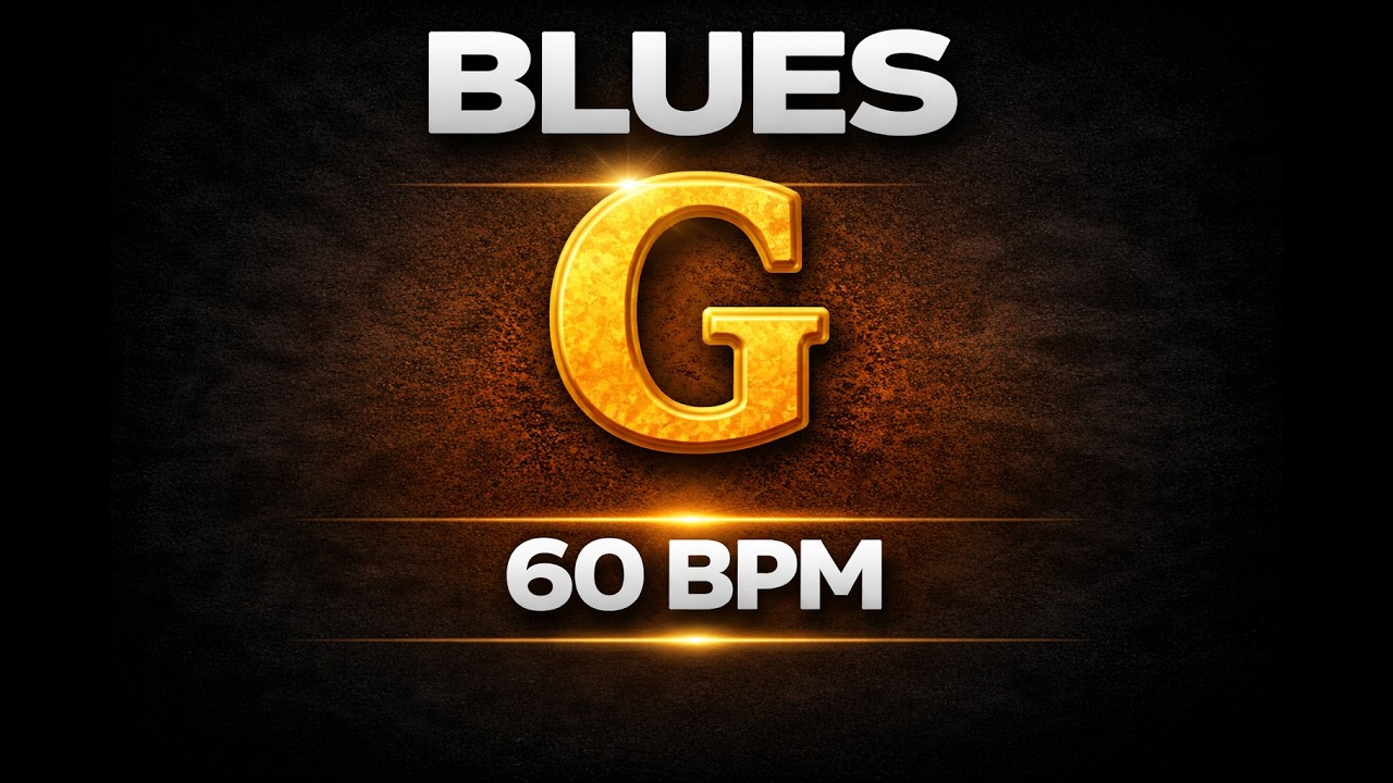 Slow Blues in G | 60 BPM Backing Track