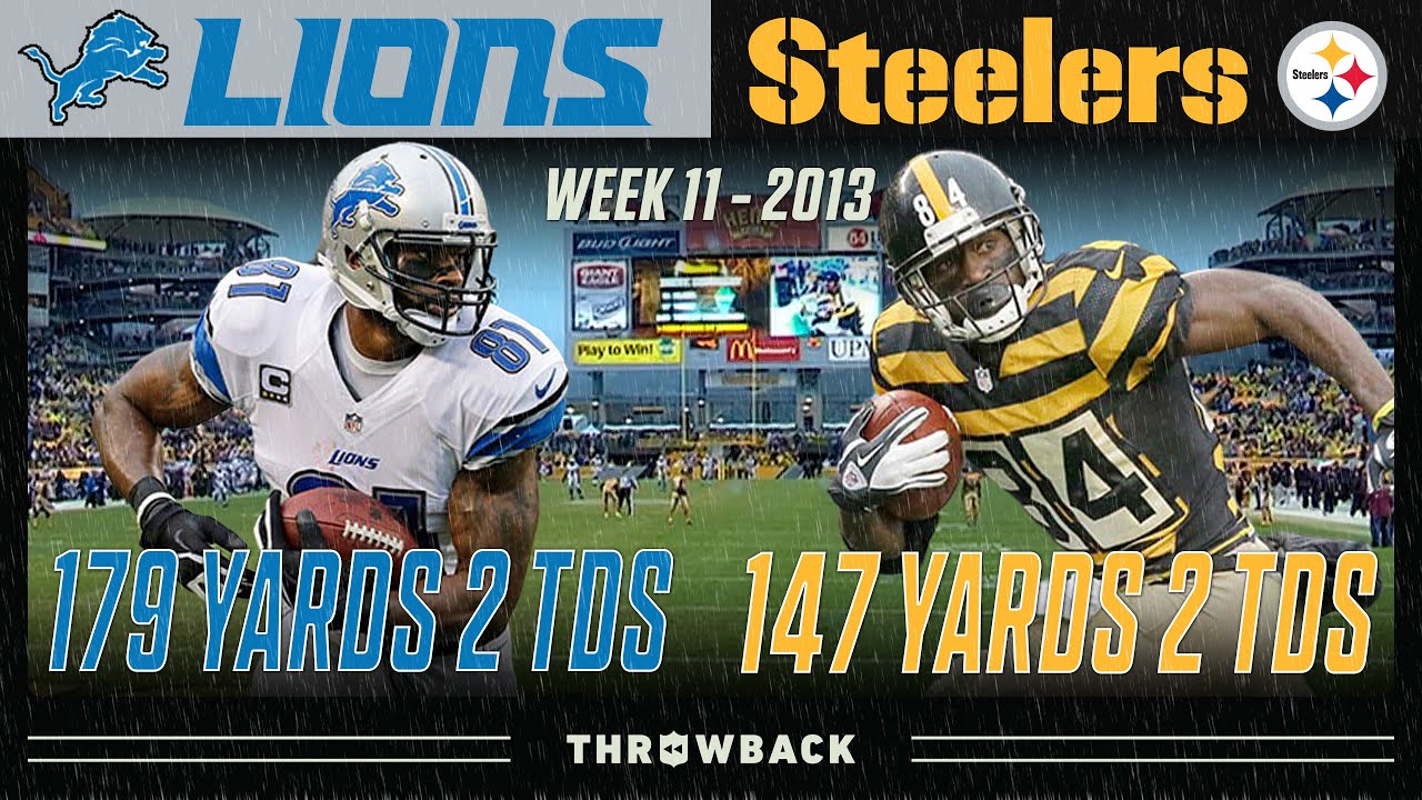 Megatron vs. AB: Battle of the UNGUARDABLES! (Lions vs. Steelers 2013, Week 11)