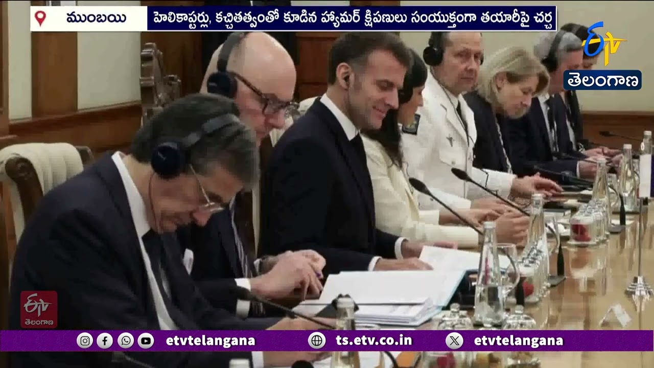 Emmanuel Macron Meets Narendra Modi During 3-Day India Visit