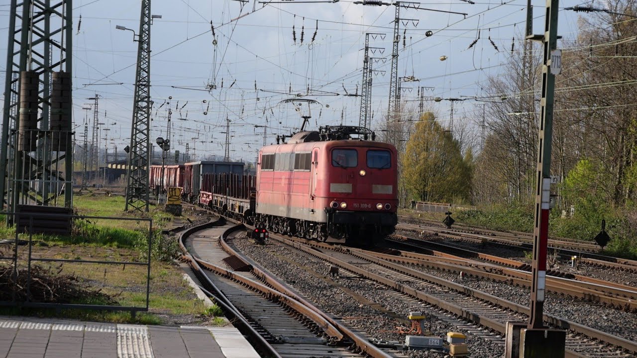 Eisenbahnverkehr in Hamm HBF Mit Br 462 193 101 429 185 412 147 146 442 151 402 294 411 643 202
