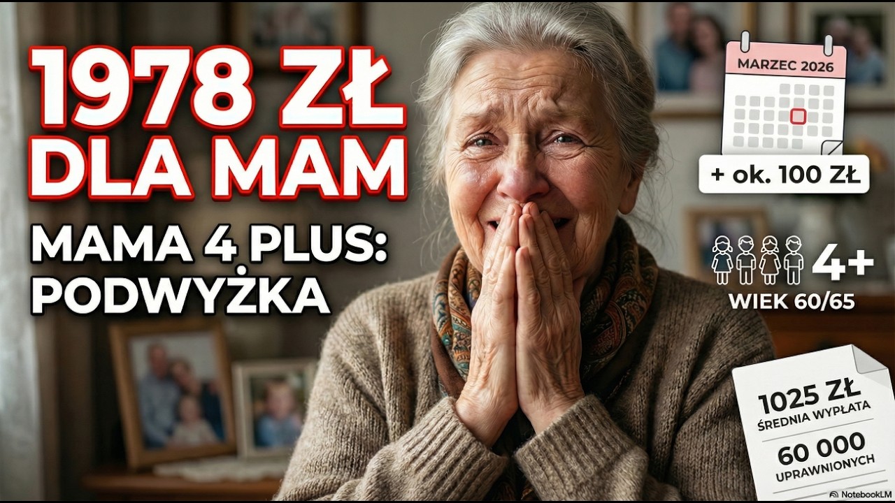 ZUS rozdaje 1978 zł! 💰 Kto dostanie? Sprawdź emeryturę Mama 4 Plus w 2026 roku!