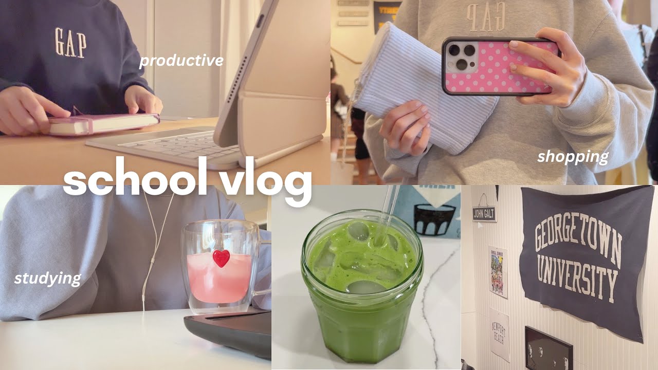 school days in my life ⋆˚꩜｡ | PRODUCTIVE, morning routine, lots of studying, last day of school
