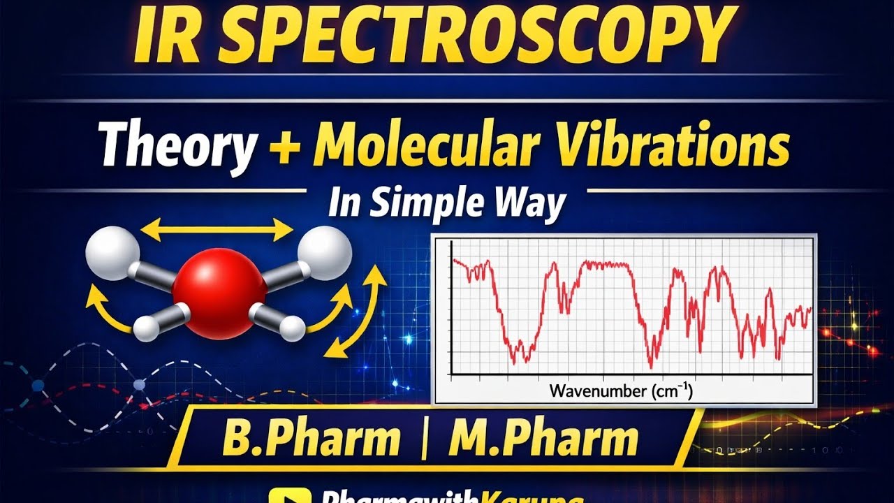 1️⃣ IR Spectroscopy Theory & Modes of Molecular Vibration | Easy Explanation