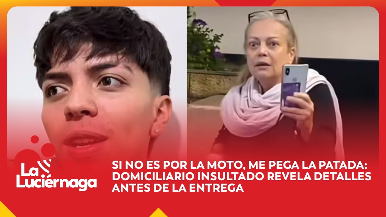 Si no es por la moto, me pega la patada: Domiciliario insultado revela detalles antes de la entrega