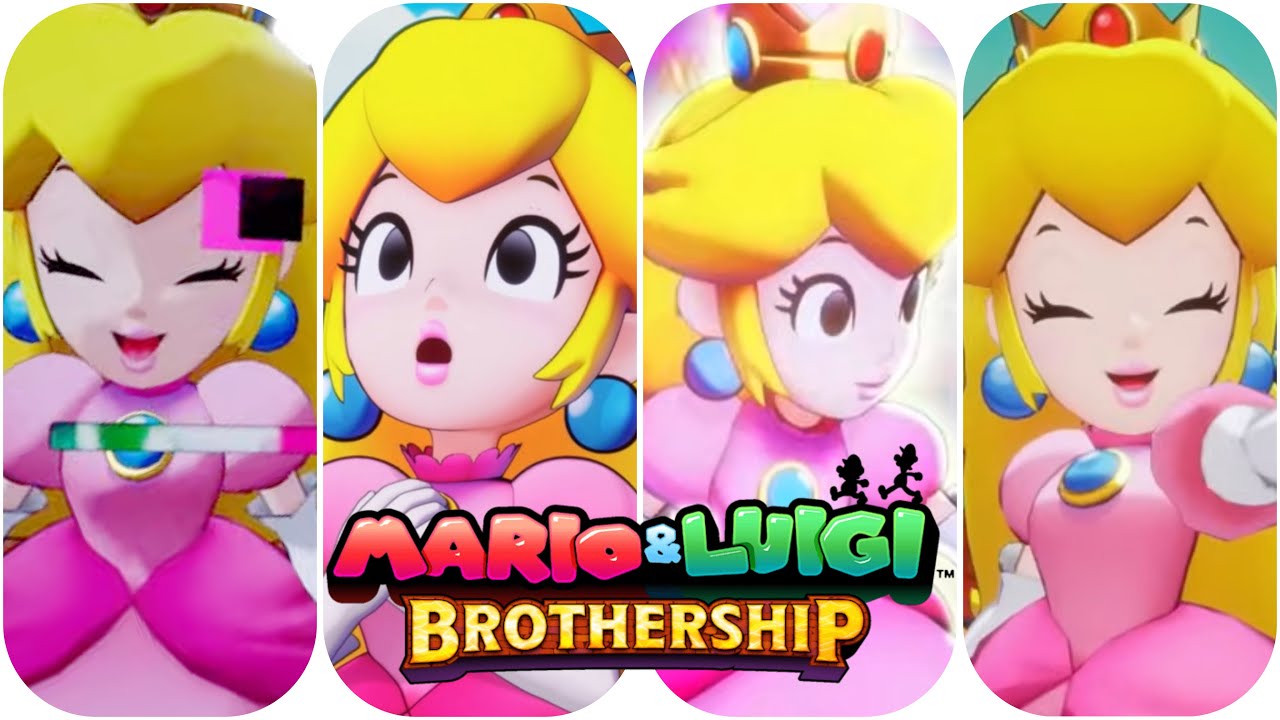 Mario & Luigi: Brothership - ALL Peach Animated Cutscenes