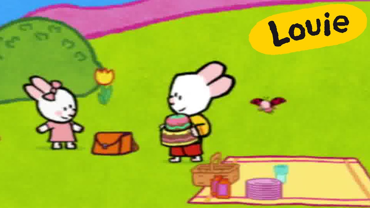 Cartoon for kids - Louie draw me a Cake HD | Learn to draw