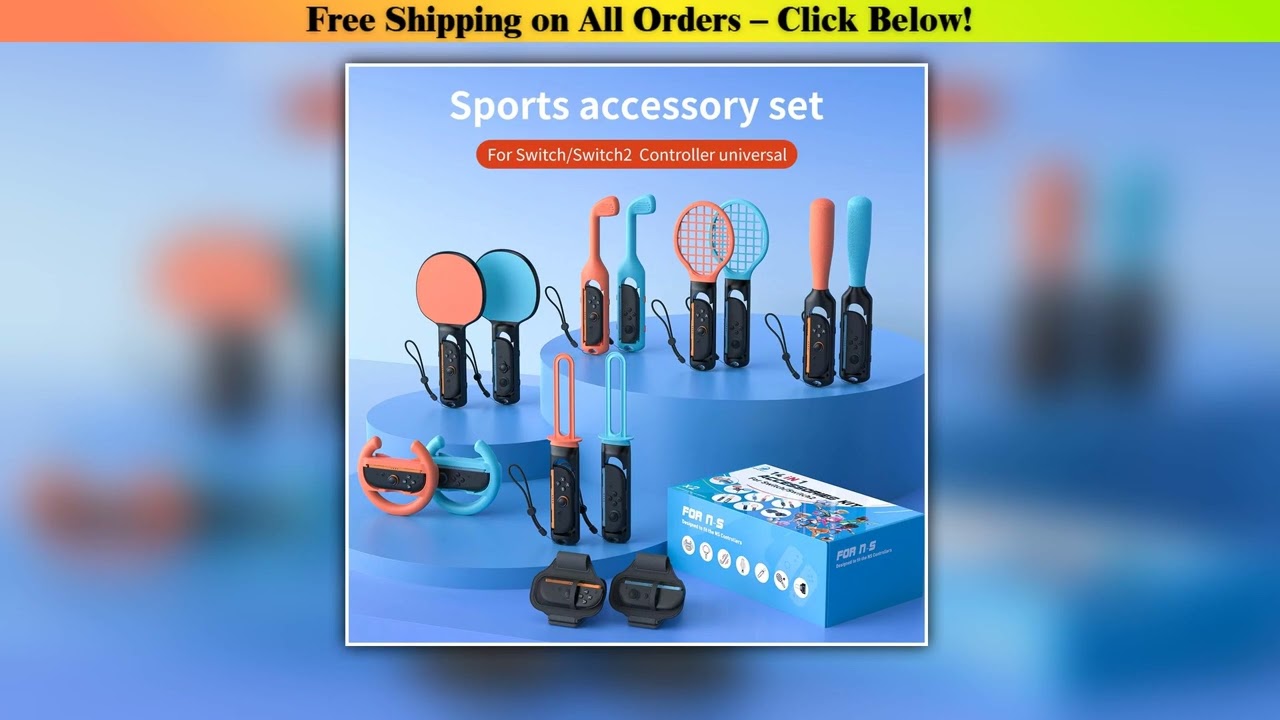 HONCAM Switch2 Sports Kit 14 in 1 Family Party Bundle Pack for Switch2 Game: