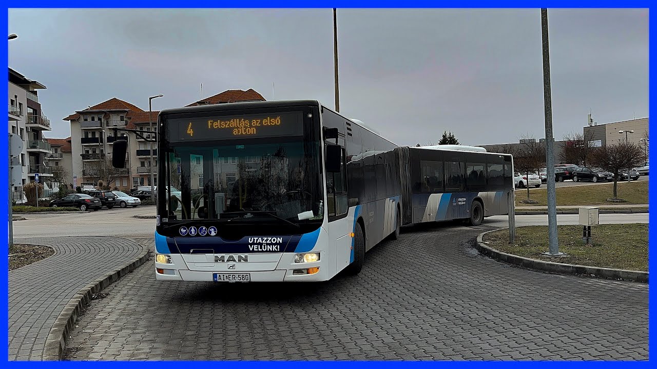 Buszok Tatabányán/Buses in Tatabánya [4K]