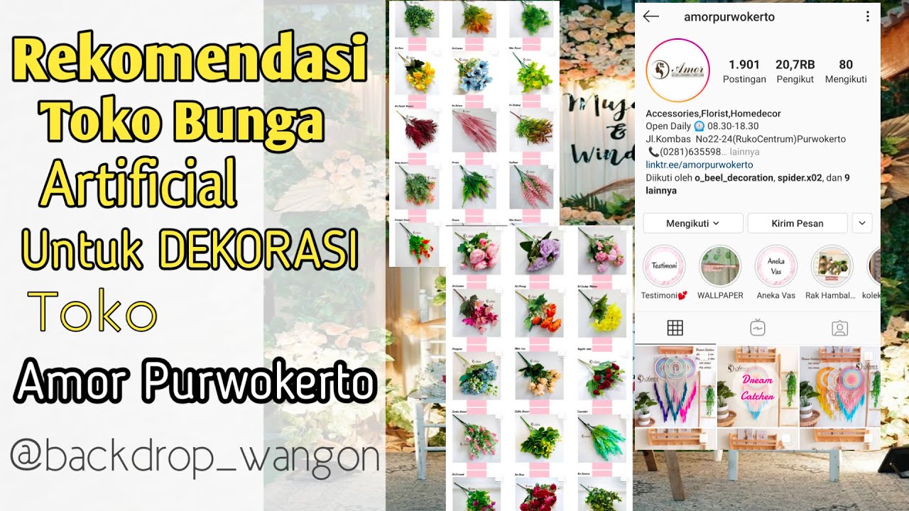 toko bunga artificial || tempat beli bunga artificial murah #dekorasirustic