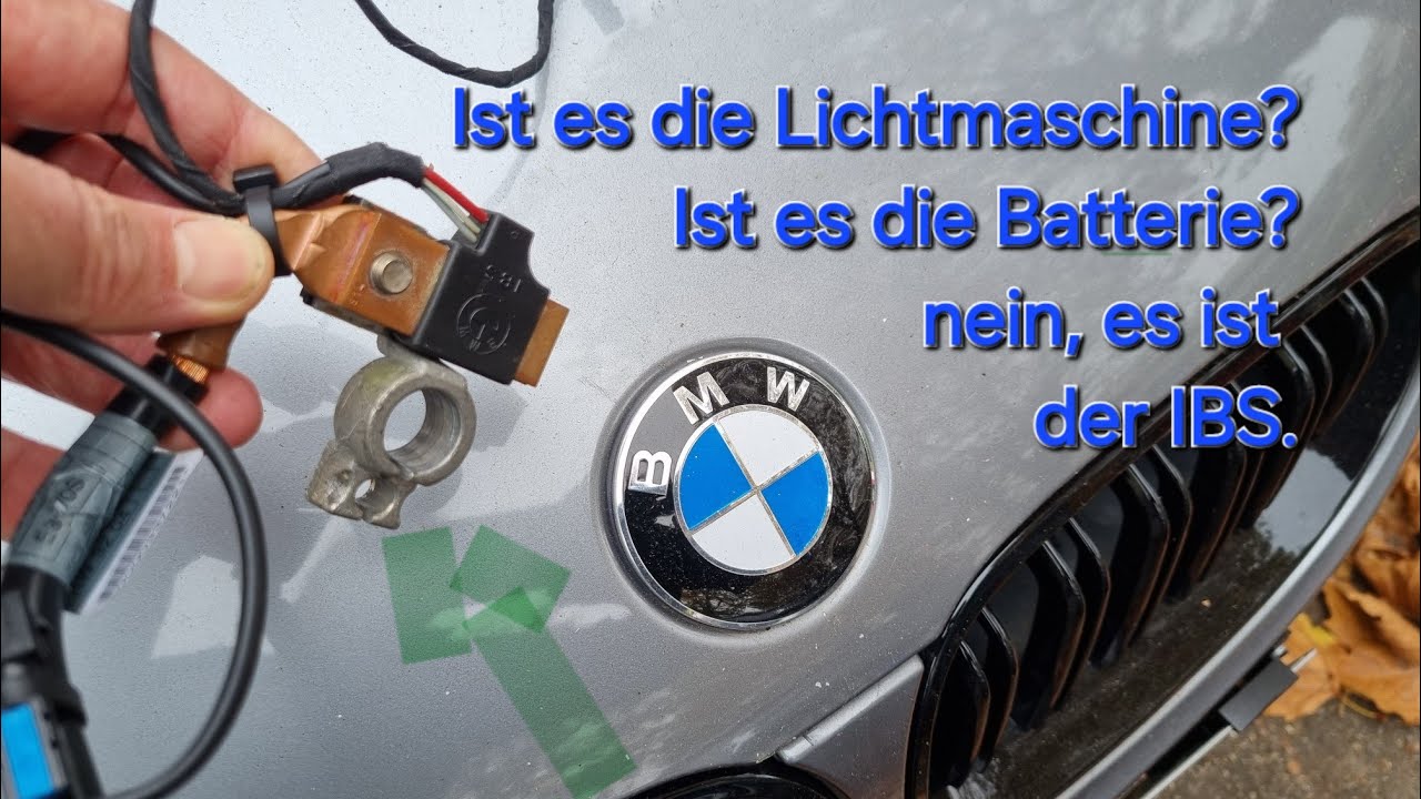 Batterie wird nicht geladen,  intelligenter Batterie Sensor IBS, nicht immer ist es die Lichtmaschin