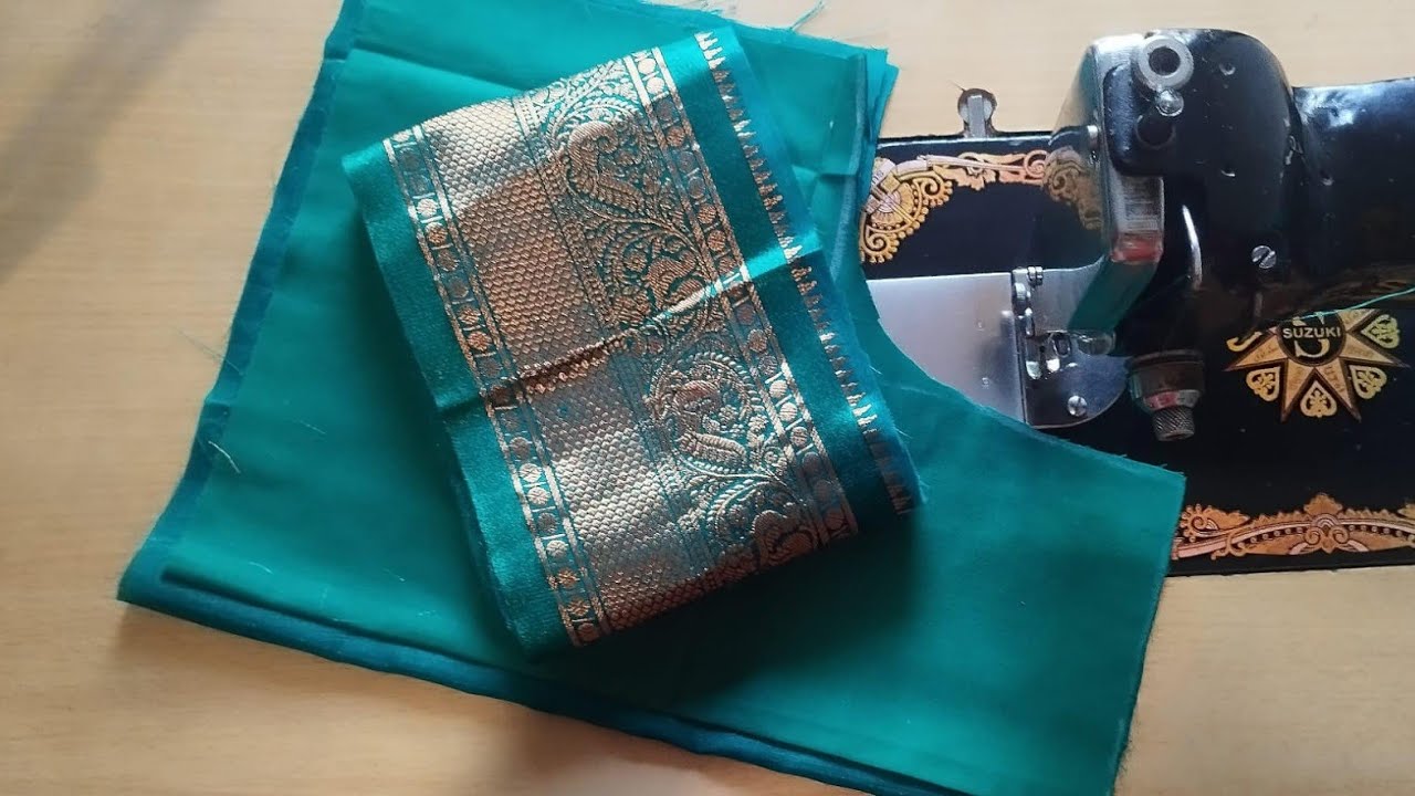 Blouse Design //. Beautiful Paithani Saare Blouse Design // Cutting and Sttiching 👍