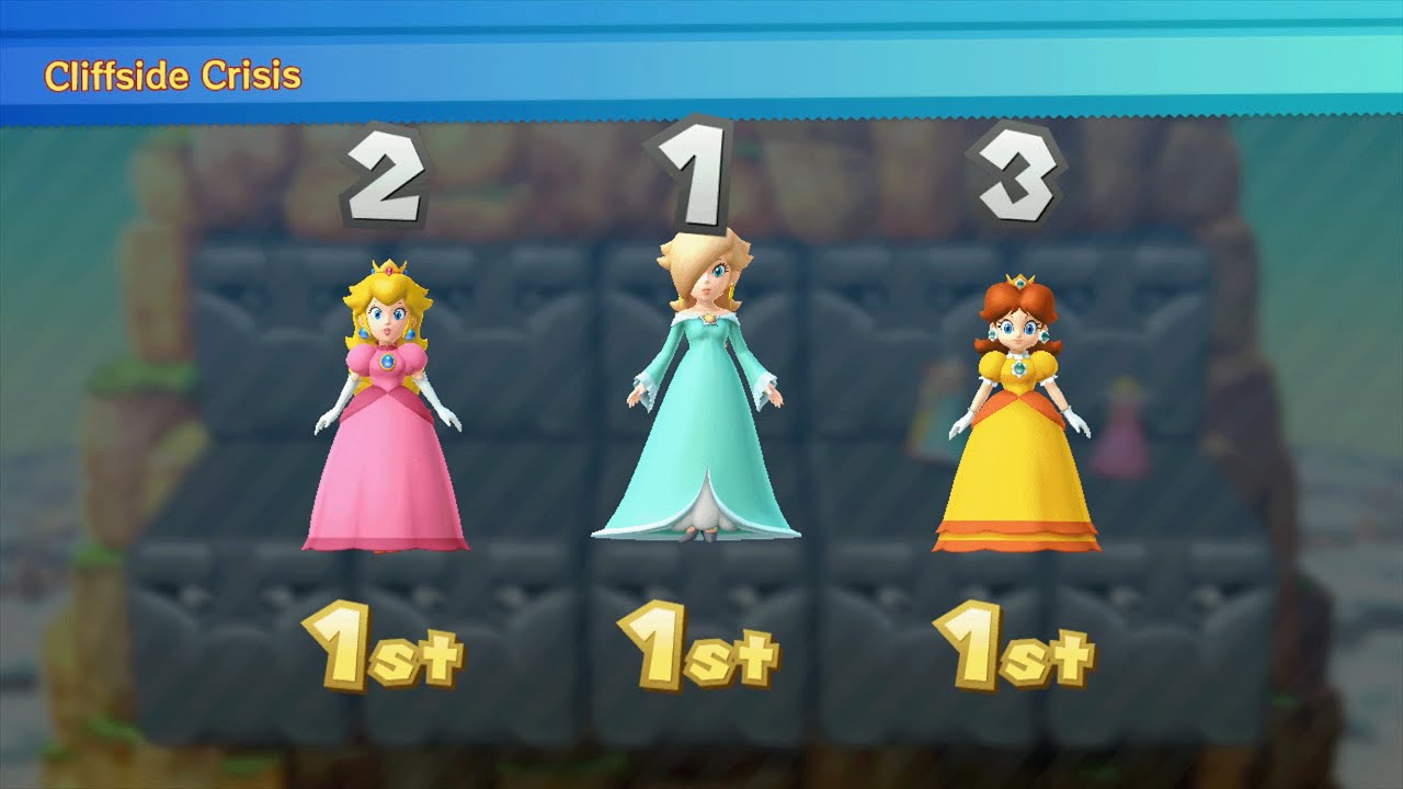 Mario Party 10 - Peach vs Rosalina vs Daisy - Mushroom Park