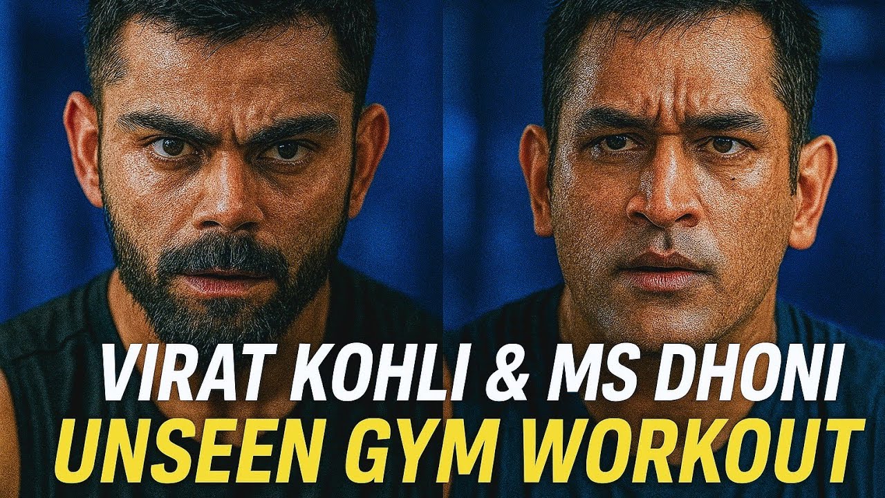 Virat Kohli & MS Dhoni UNSEEN GYM Workout Videos