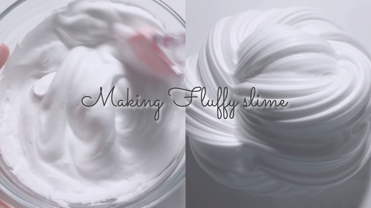 [BGMあり] 海外風ふわもちスライムを作る . Making fluffy slime【ASMR】[音フェチ]