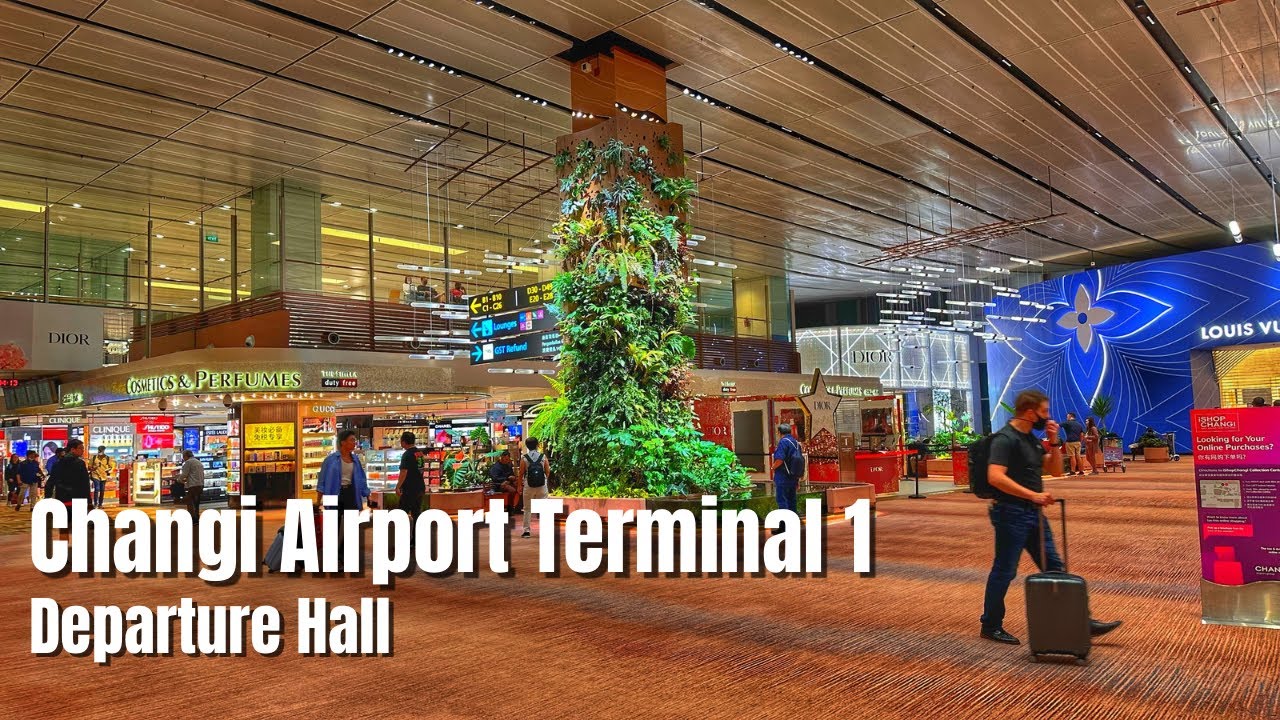 Walking Tour: Changi Airport Terminal 1 (T1) Departure Hall ll by: Stanlig Films