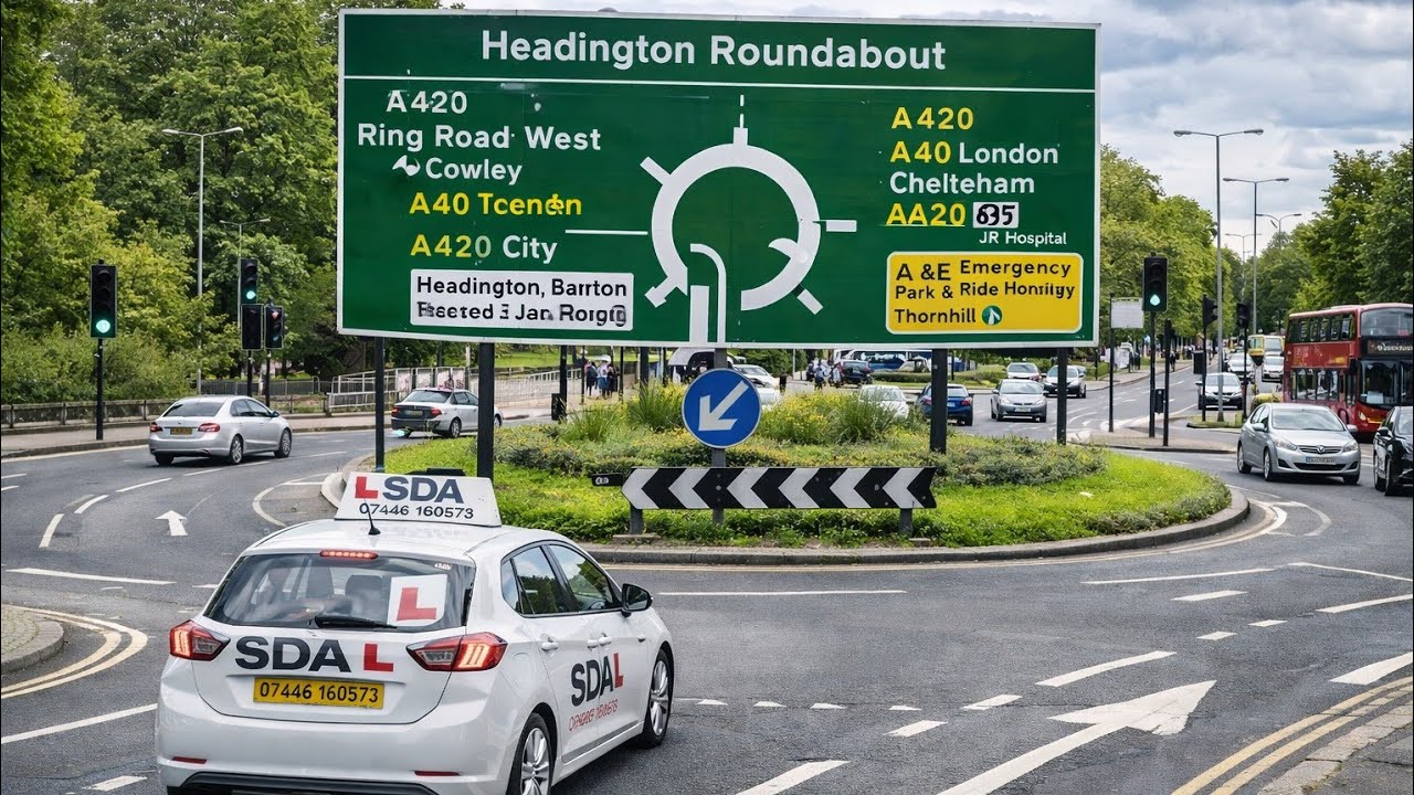 Oxford Headington toward A4142 cowley buiness park   (driving routs oxford Headington roundabout) 