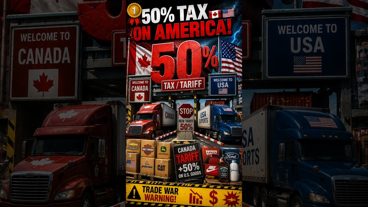 What Happens If Canada Puts 50% Tariffs on American Goods? 💰🇨🇦🇺🇸