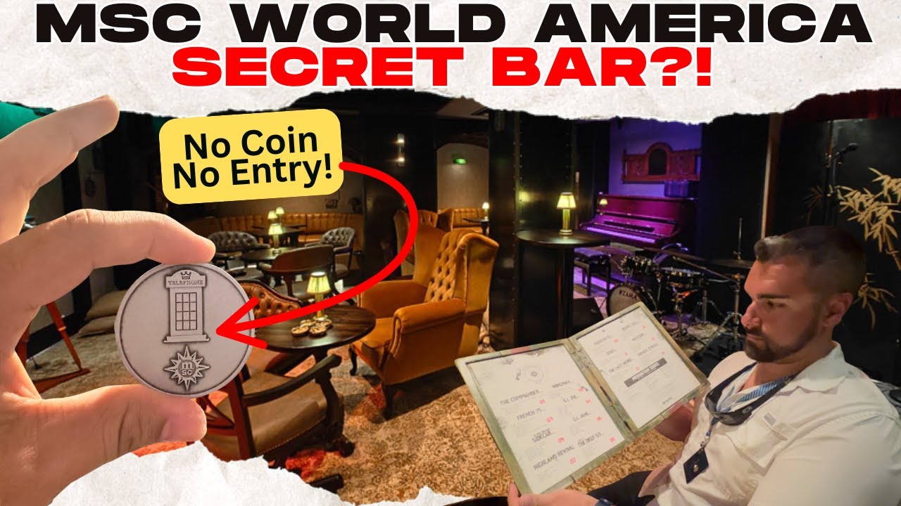 Inside MSC World America’s Hidden Speakeasy | Secret Bar Experience!