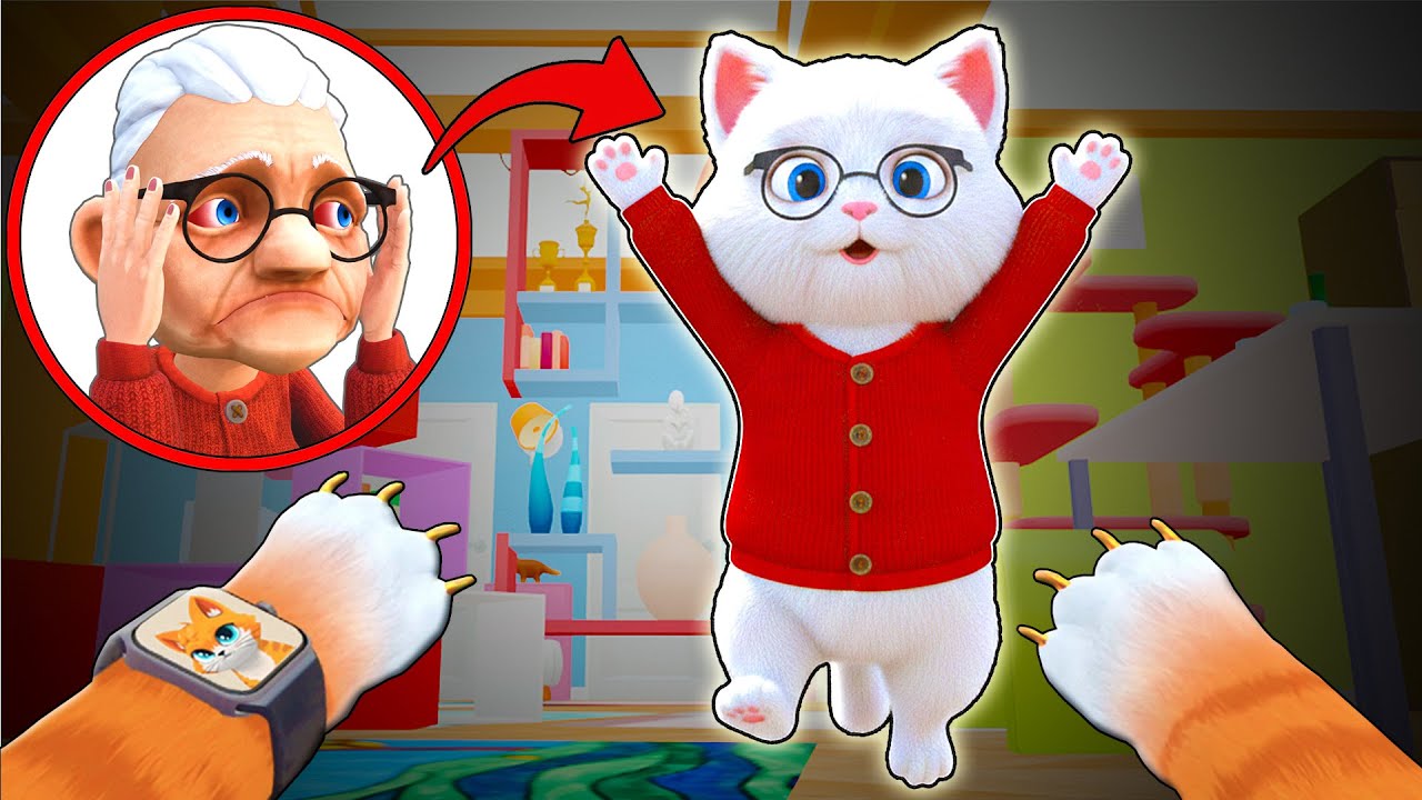 La ABUELITA se TRANSFORMA en GATO (I Am Cat VR)