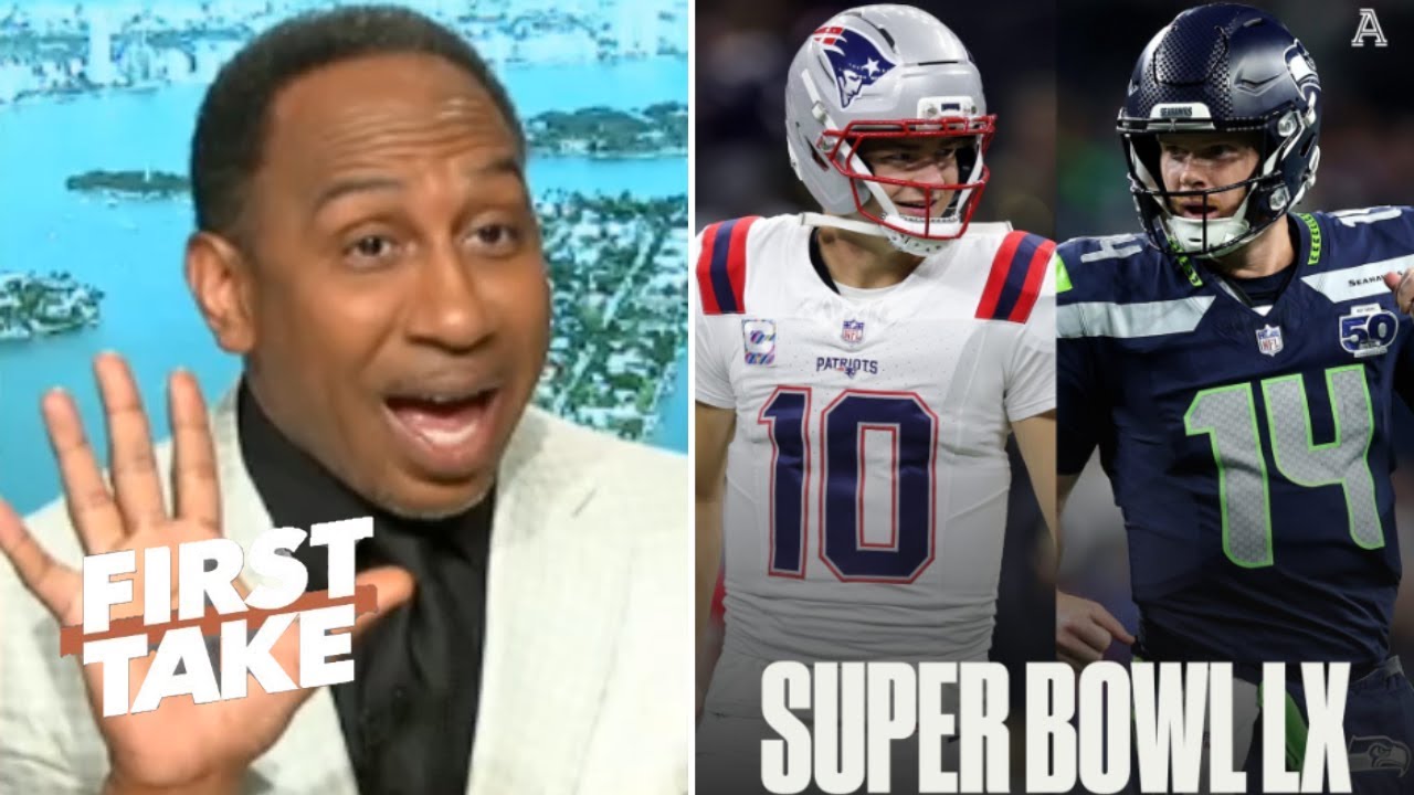 Patriots will win Super Bowl! - Stephen A. not worried on Drake Maye’s shoulder injury vs Seahawks