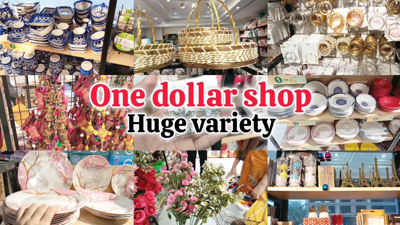 Visit to One dollar shop | Huge variety of jewelry, crockery, home decor and much more