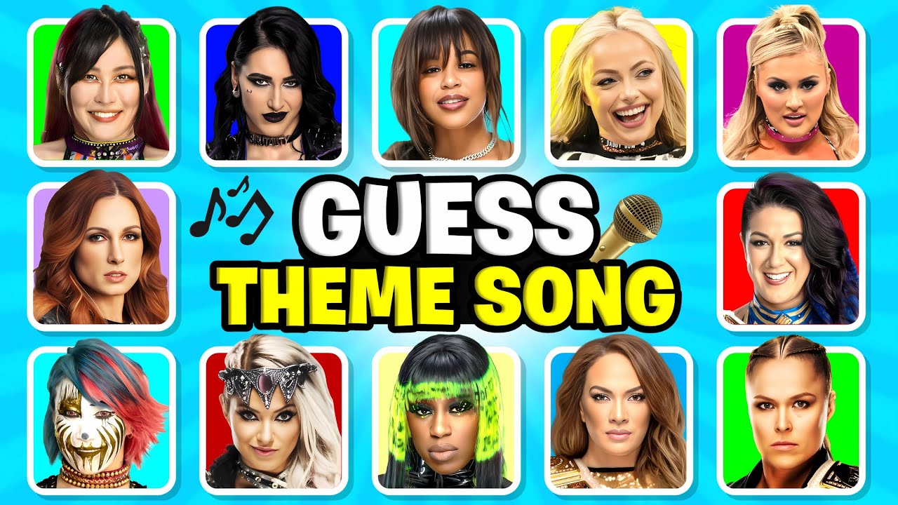 Guess the WWE Female Wrestlers by Their Theme Songs 👊🎵 Rhea Ripley, Liv Morgan, Bayley