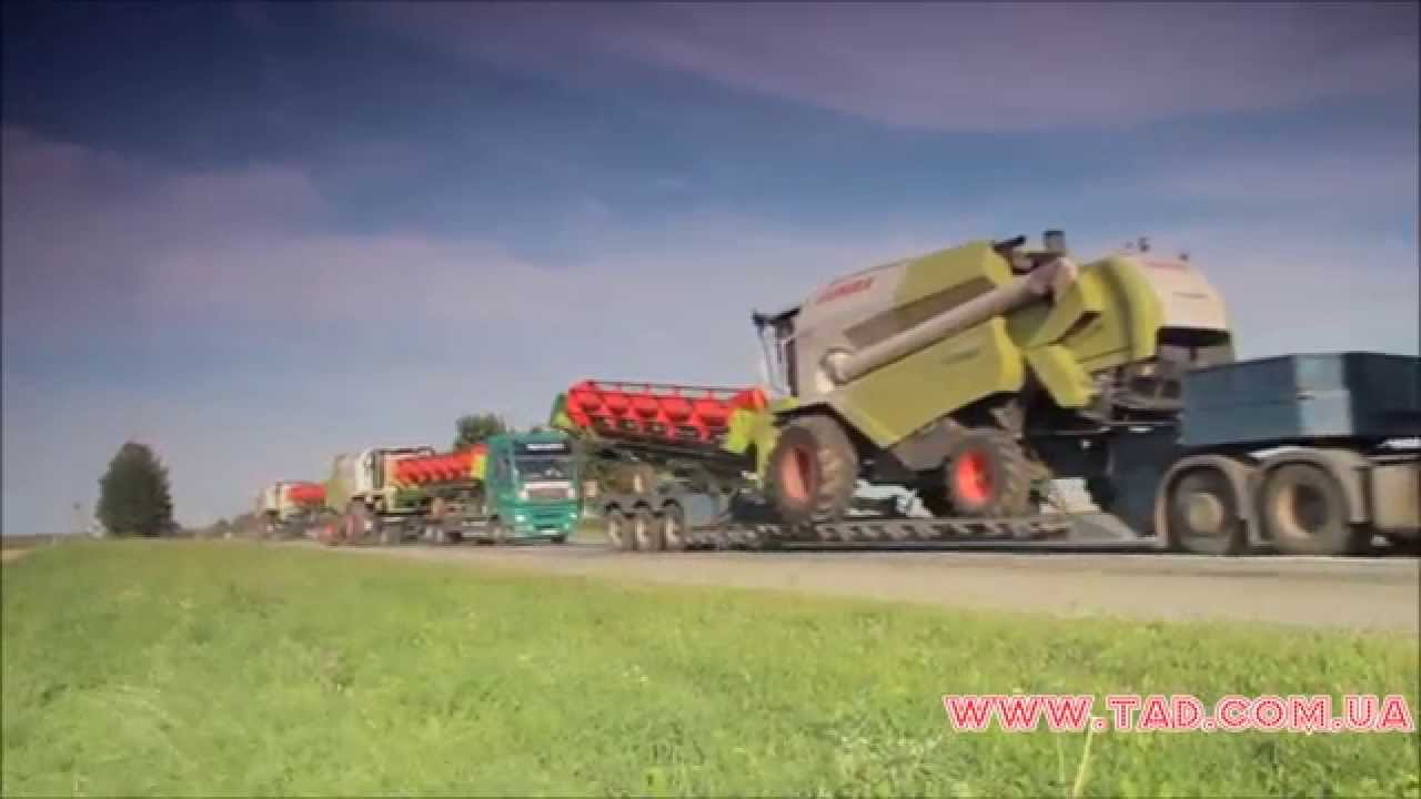 Негабаритные перевозки комбайнов Claas (Класс) John Deere (Джон Дир www.tad.com.ua