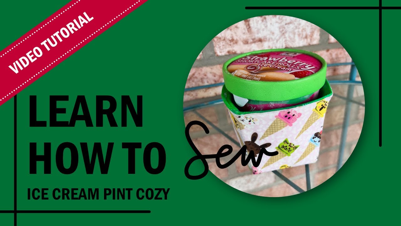 Ice Cream Pint Cozy with Liquid Vinyl