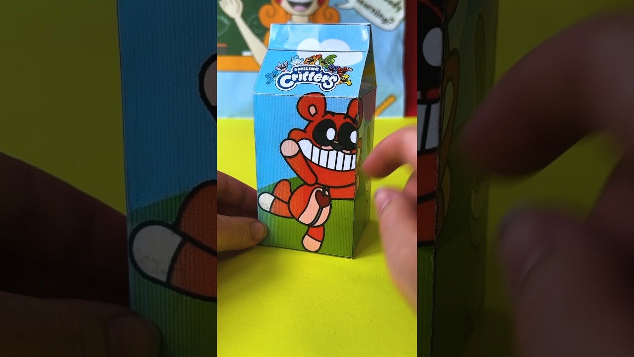 Unboxing mystery LEGO Poppy Play time 3 box  #lego #poppy3 #papercraft #catmap