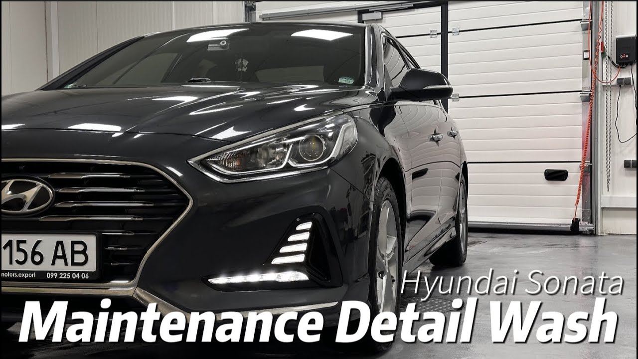 Hyundai Sonata New Rise maintenance detail wash. Kultura detailing Lviv, Ukraine. Детейлінг мийка.