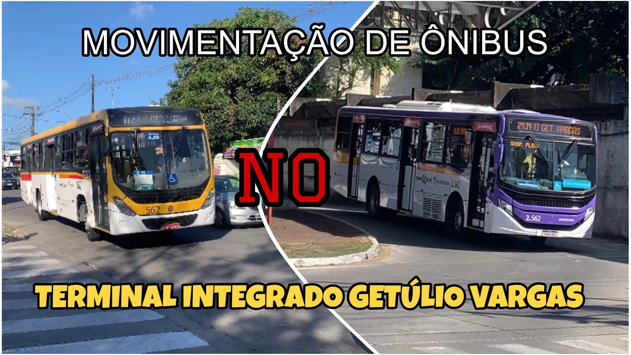 MOVIMENTAÇÃO DE ÔNIBUS NO TERMINAL INTEGRADO GETÚLIO VARGAS!!!