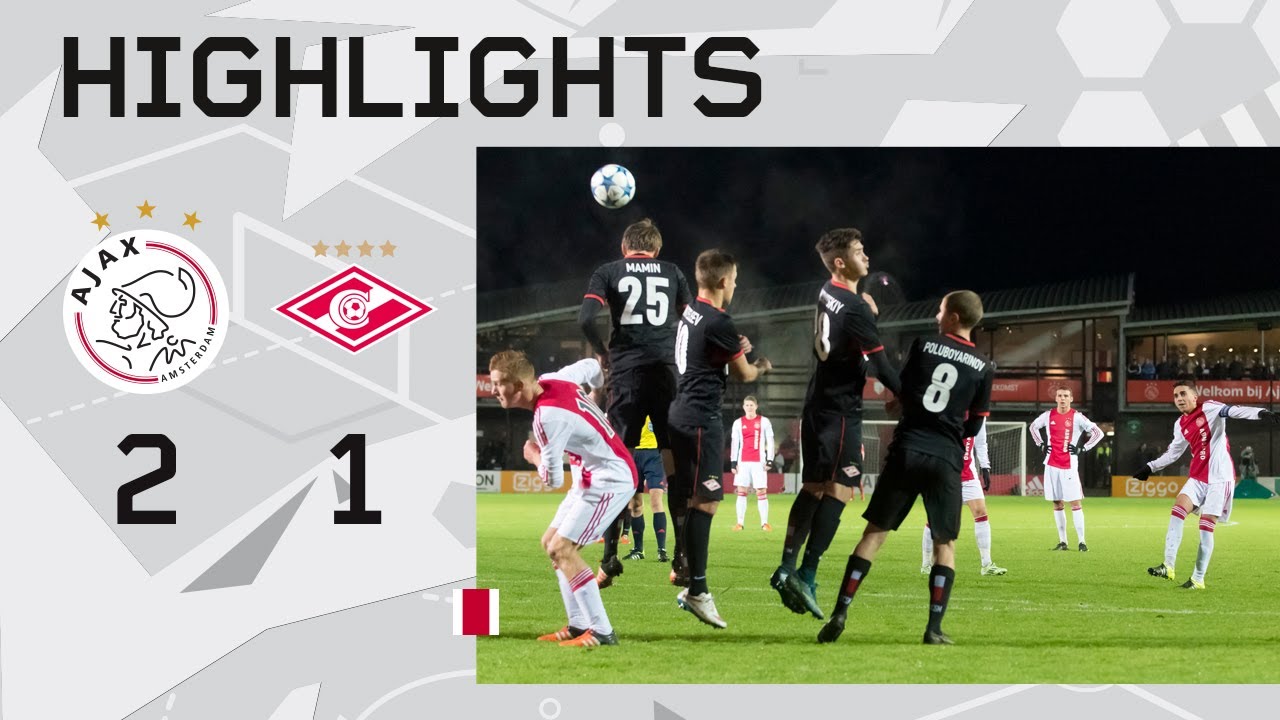 Highlights Ajax A1 - Spartak Moskou | UEFA Youth League