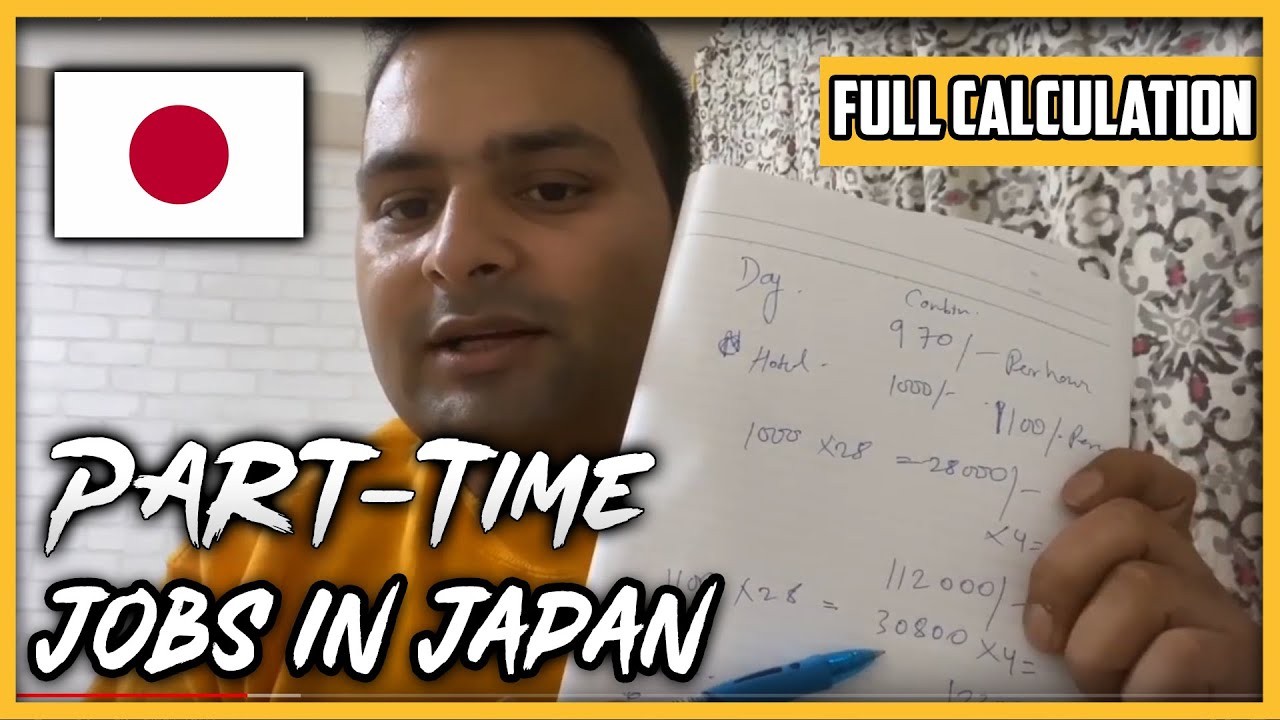 Part Time jobs full calculation in Japan