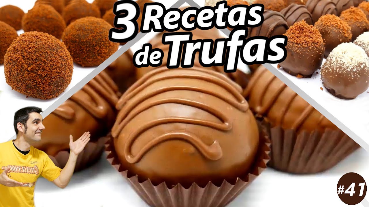 3 RECETAS de TRUFAS SIN HORNO y DELICIOSAS 😍🍰😋| Las 3 MEJORES BOLAS DE CHOCOLATE FÁCILES # 41