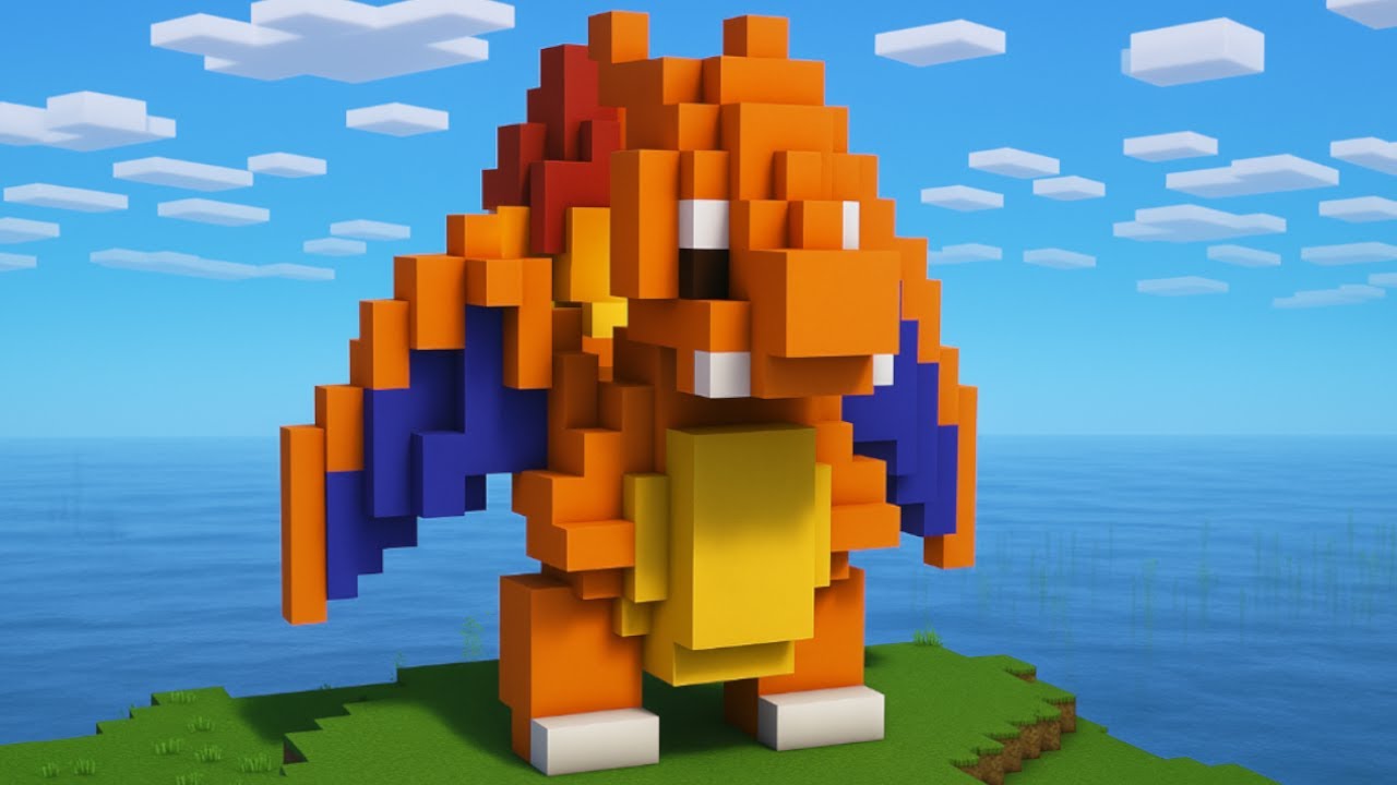 How to build a Charizard in Minecraft