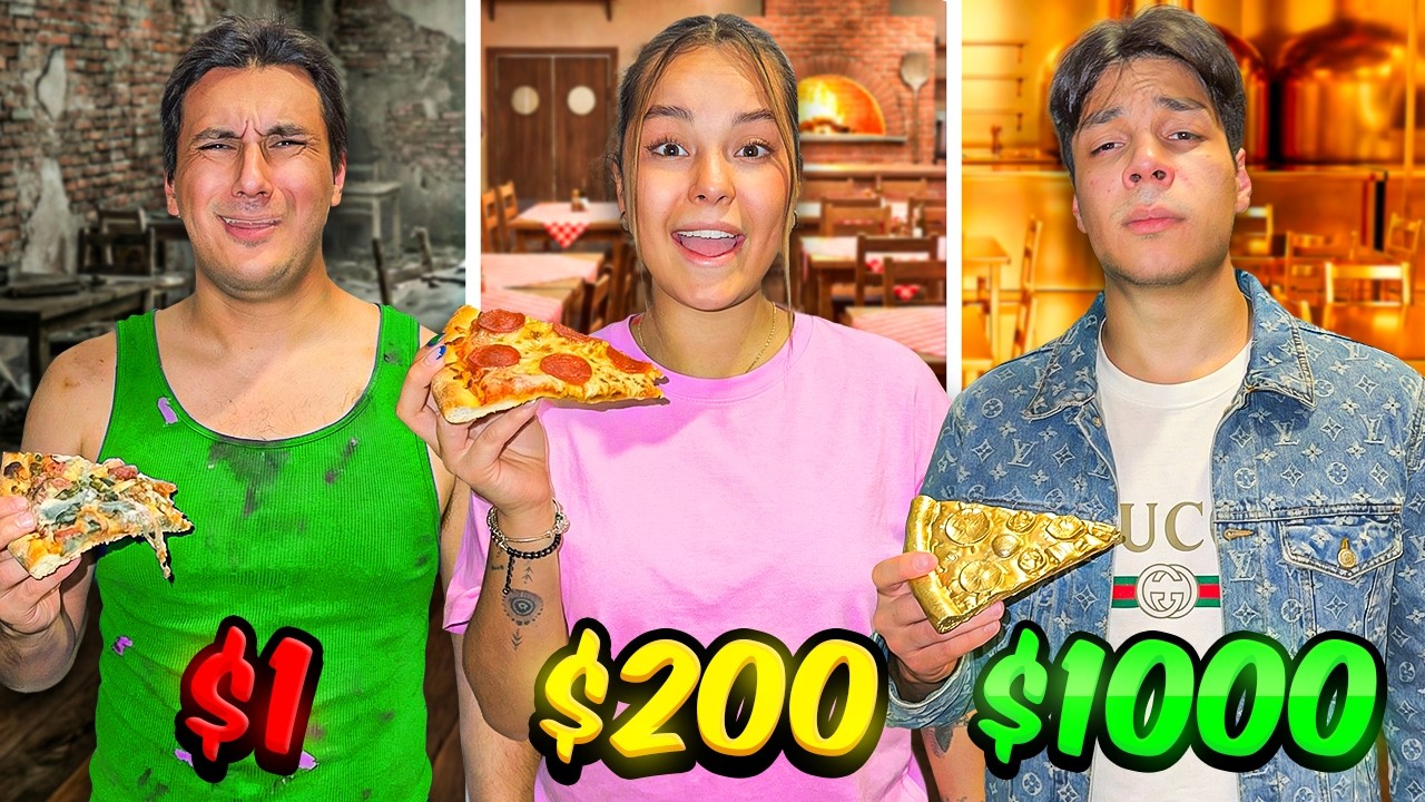 PROBANDO PIZZAS DE $1 VS $1,000