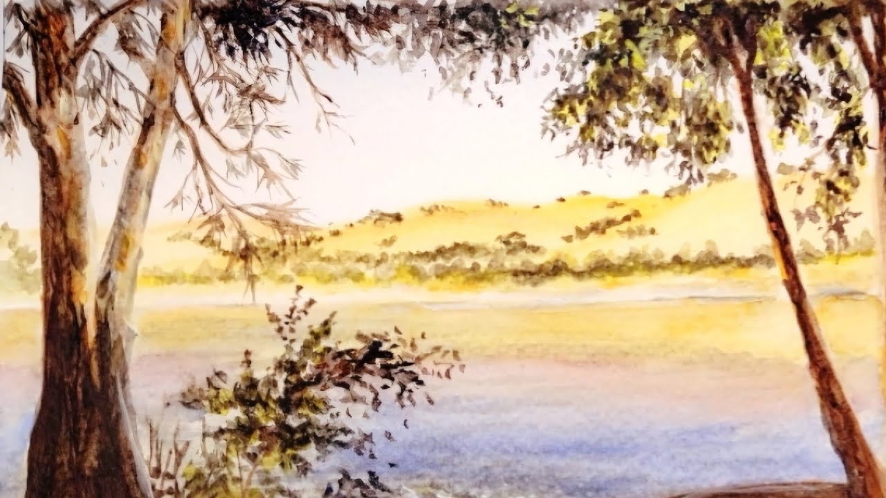 Plein Air Watercolor Sketching/Painting -  Del Valle Regional Park, Livermore, CA. @mariapatts3038