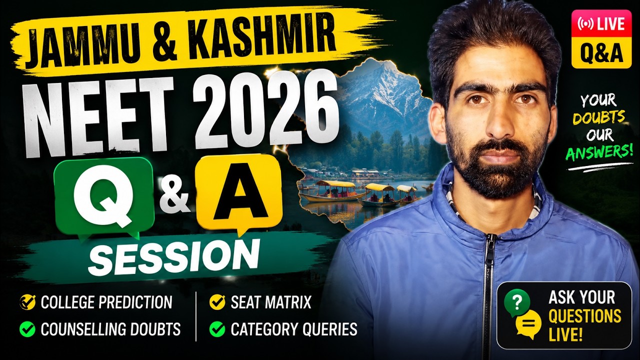 NEET 2026 I Expected Cutoff  of JK I Q and A session