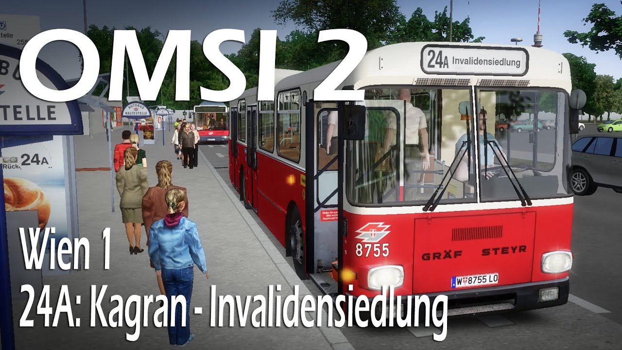 24A: Kagran → Invalidensiedlung | Wien 1 (2005) | OMSI 2