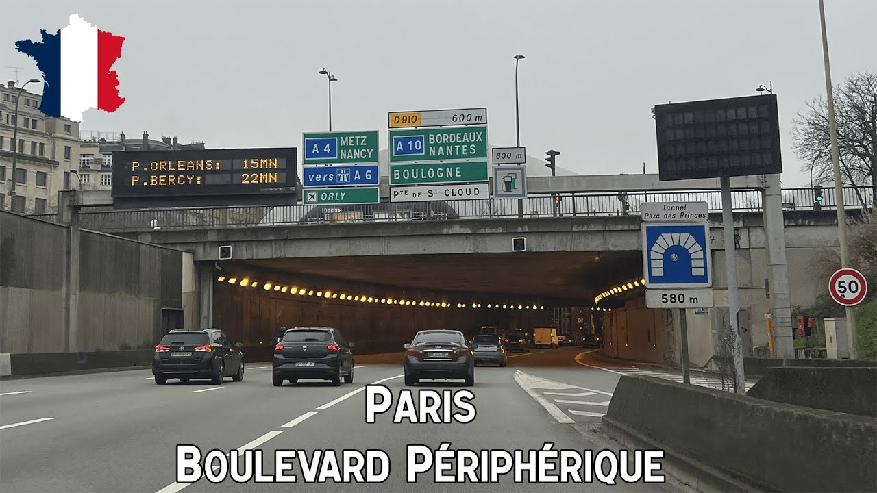 France (F): Boulevard Périphérique in Paris (southwest)