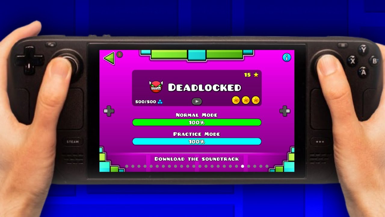 Joguei Geometry Dash... no STEAM DECK?