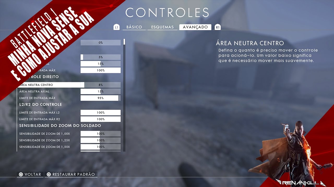 BF1 - COMO AJUSTAR AS NOVAS SENSIBILIDADES DO GAME