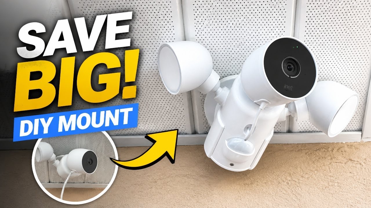 ЛЕГКО! Камера Google Nest своими руками с креплением на карниз для прожектора