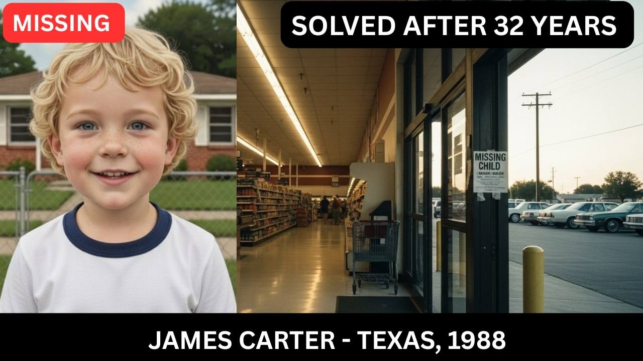 SOLVED by DNA: Missing in Supermarket | James Carter, 3 | Found Alive After 32 Years.