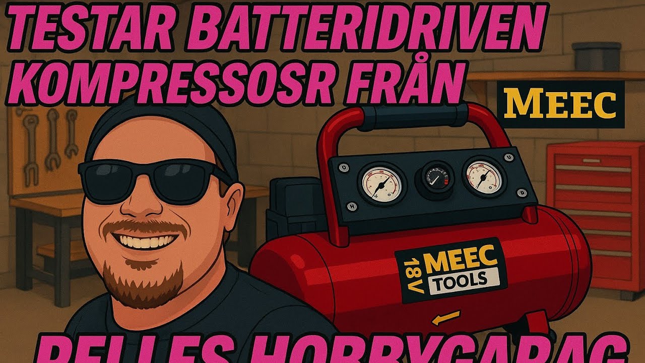 Testar julas batteridrivna kompressor.