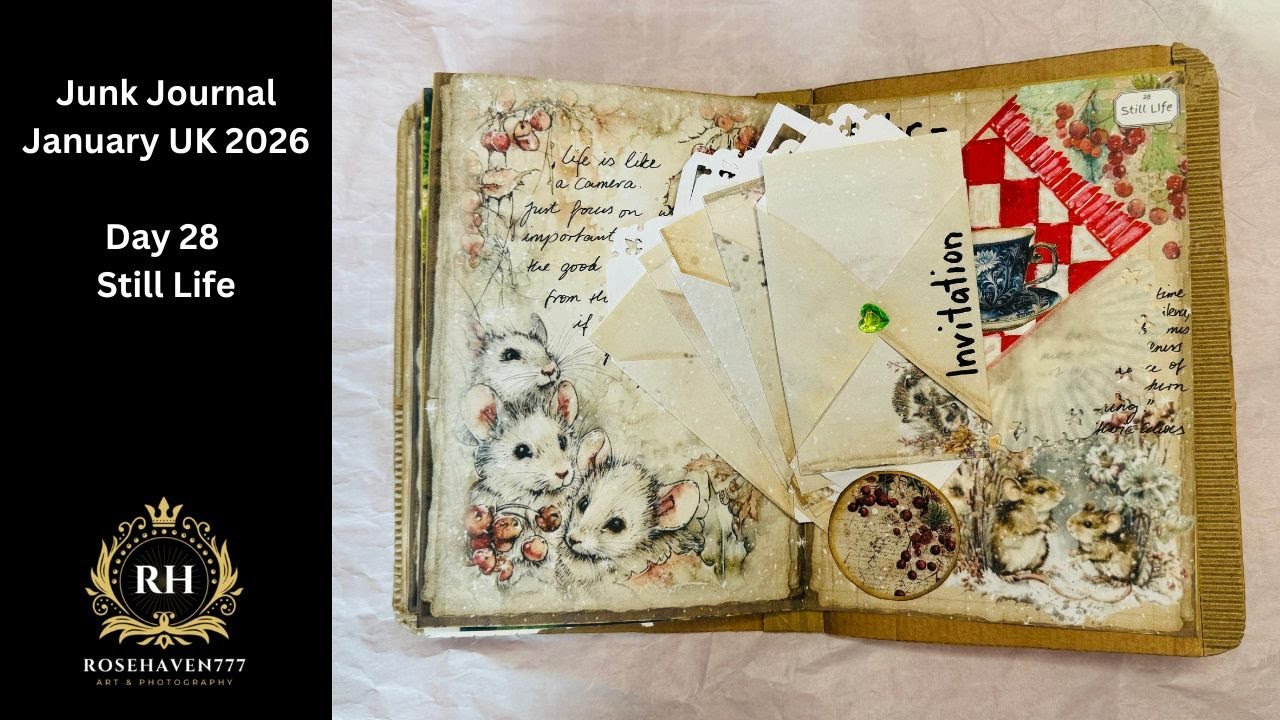 Дневник в стиле «Джанк Даунтаун», январь, Великобритания, 2026 | День 28 | Натюрморт